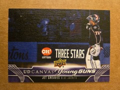 2023-24 Upper Deck Series 2 UD Canvas Young Guns Jet Greaves #C225 Blue Jackets